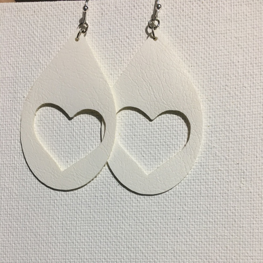 White earrings